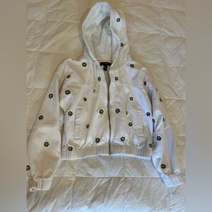Forever 21 Corduroy Zippered Hoodie Size S